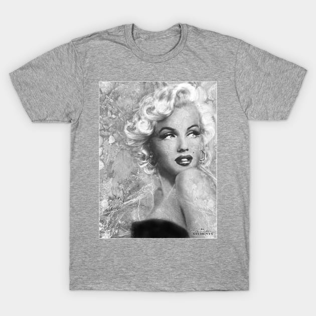 Marilyn Danella Ice bw T-Shirt by Theo Danella